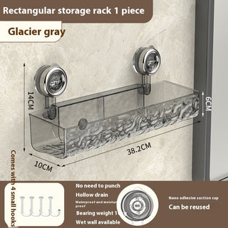 Punch-Free Triangle Bathroom Storage Rack