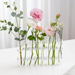 Clear Glass Test Tube Flower Vase