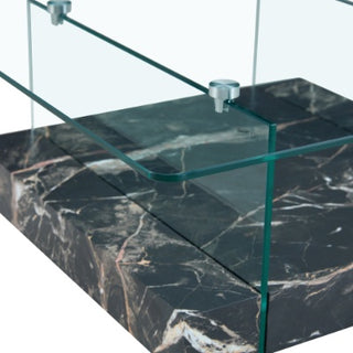 Modern Two Tier Square Coffee Table