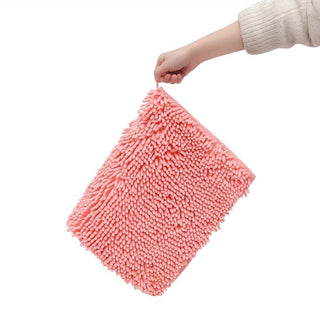 Chenille Solid Color Bathroom Non-slip Mat