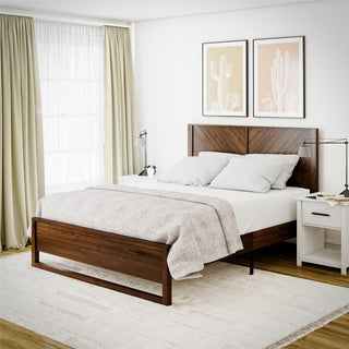 Archer Wood Bed Frame With Headboard