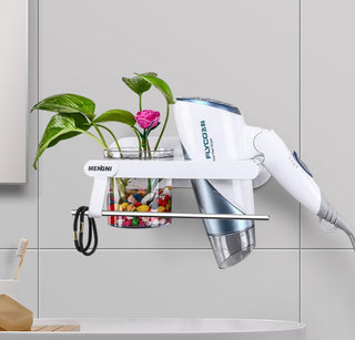Universal Hair Dryer Storage Rack