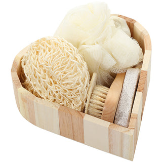 Love Wooden Barrel Bathroom Gift Set