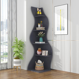 Home Fashion Living Room Corner Cabinet