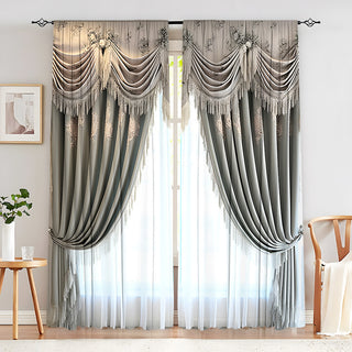 Creative European Flower Character Curtains