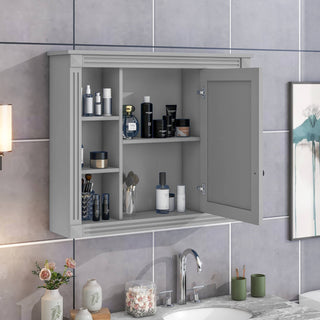 Wall Mounted Mirror Storage Cabinet
