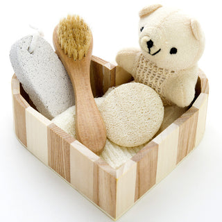 Love Wooden Barrel Bathroom Gift Set