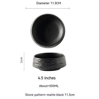 Ceramic Round Meal Tray Deep Plates