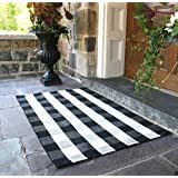 Cotton Buffalo Plaid Entryway Rugs
