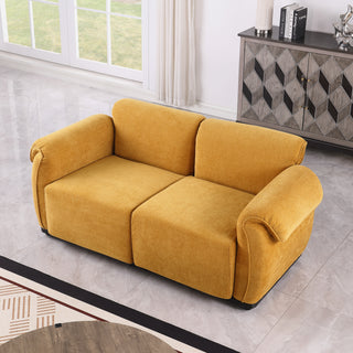 68.5 Length ,Fashionable Modular Sofa,iron Frame,chenille Sofa,yellow,Suitable For Living Room,bedroom