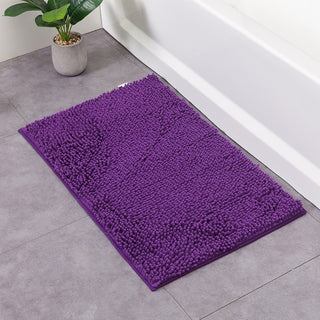 Chenille Solid Color Bathroom Non-slip Mat