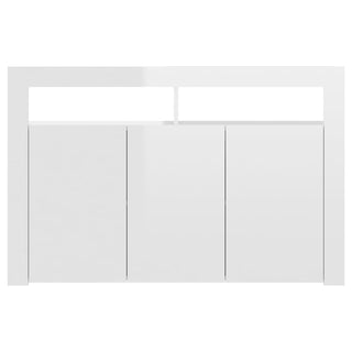 LED Light High Gloss White Sideboard