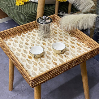 Hand Woven Sofa Side Table