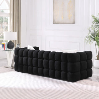 84.3 Length ,35.83 Deepth ,human Body Structure For USA People, Marshmallow Sofa,boucle Sofa ,White Color,3 Seater