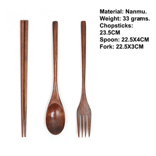 Cutlery 3PCS Fork Chopsticks Spoon Set