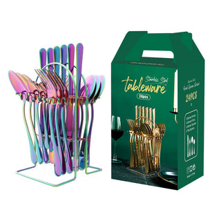 Gold Dinnerware Set Storage Rack Dishwasher