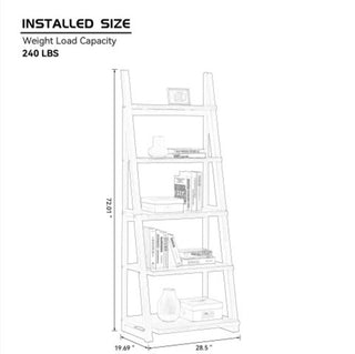 Hena Rustic 5-Tier Ladder Shelf