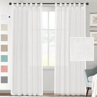 Linen Yarn Transparent Window Curtain