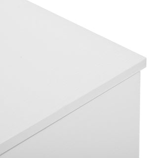 Taylor Modern White Dresser – Elegant Storage with Gold Handles