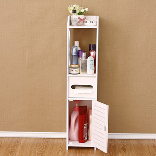 4 Tiers Modern Bathroom Furniture Cabinet Wood
