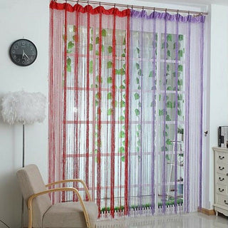 Flashing Silver Thread Door Curtain