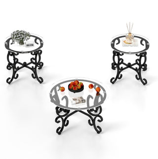 Round Decor Coffee Table/Side Table