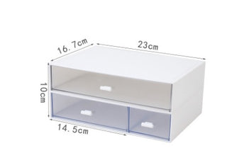 Office desktop transparent storage box