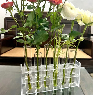 Clear Glass Test Tube Flower Vase