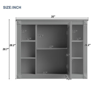Wall Mounted Mirror Storage Cabinet