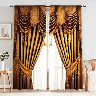Creative European Flower Character Curtains