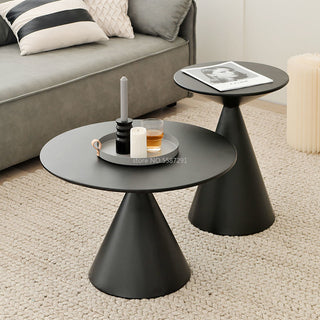 Round Light Luxury Metal Coffee Table Living Room