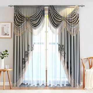 Creative European Flower Character Curtains