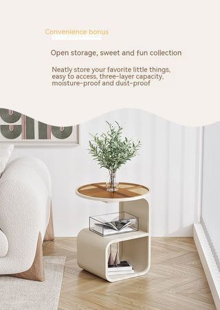 Simple Modern Round Glass Side Table