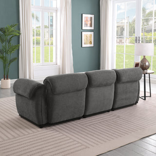 93 Length , Fashionable Modular Sofa, Iron Frame,chenille Sofa,GREY, Suitable For Living Room, Bedroom