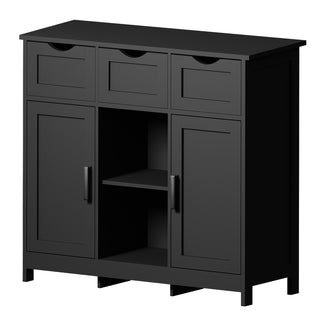 Wooden Storage Cabinet with Drawers