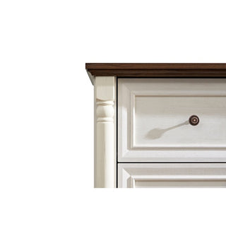 Kelce Farmhouse Style Dresser (6 Drawers) Wooden Rustic Chest Of Drawers