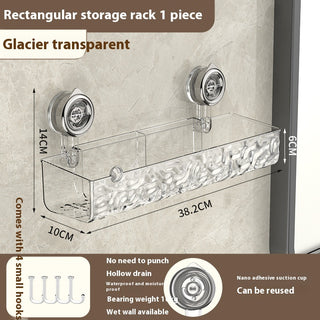 Punch-Free Triangle Bathroom Storage Rack