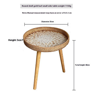 Hand Woven Sofa Side Table