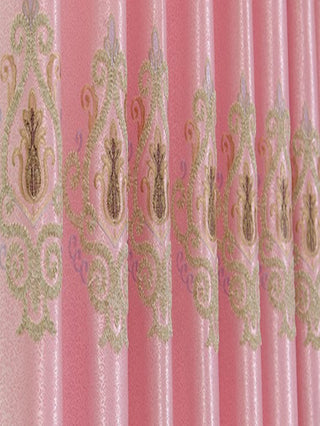Luxury Embroidered European Curtains, 2 Panels