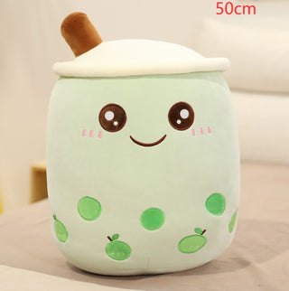 Plush Strawberry Milk Tea Cushion