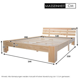Solid Wood Bed Frame
