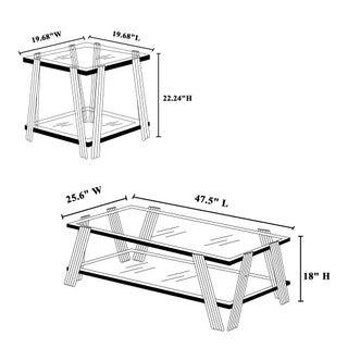 Stainless Steel End Table