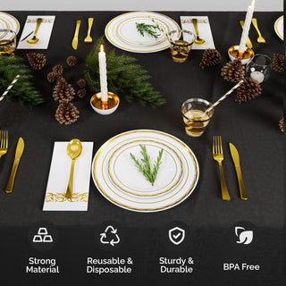 Cutlery Containing Large And Small Plates