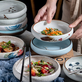 Japanese Hand-painted Ceramic Plates