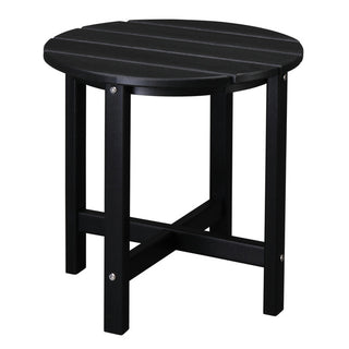 Single Layer Round Side Table (Black)