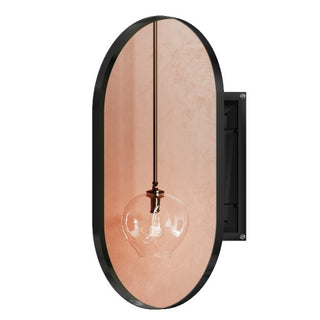 Oval Recessed Mirror Cabinet 20x34