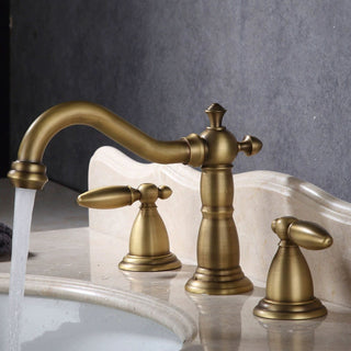 Retro Double Handle Three-Hole Faucet