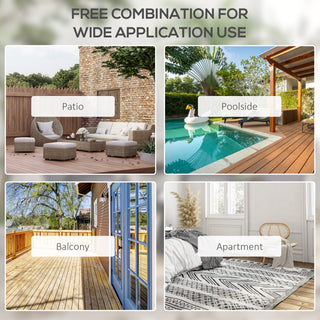 Set of 4 Outdoor Folding Chairs, Stackable Patio Dining Chairs with Armrests, Metal Frame, Black