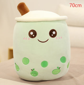 Plush Strawberry Milk Tea Cushion