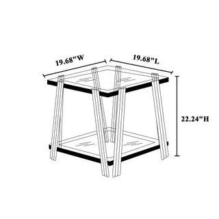 Stainless Steel End Table